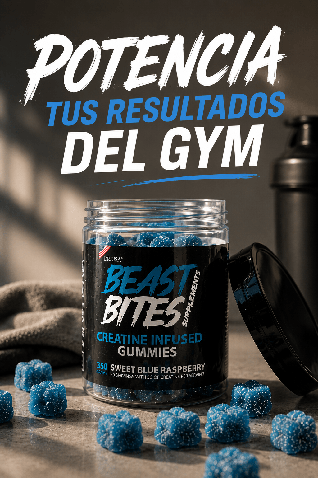 Beast Bites Creatina - Potencia tu rendimiento - DREF
